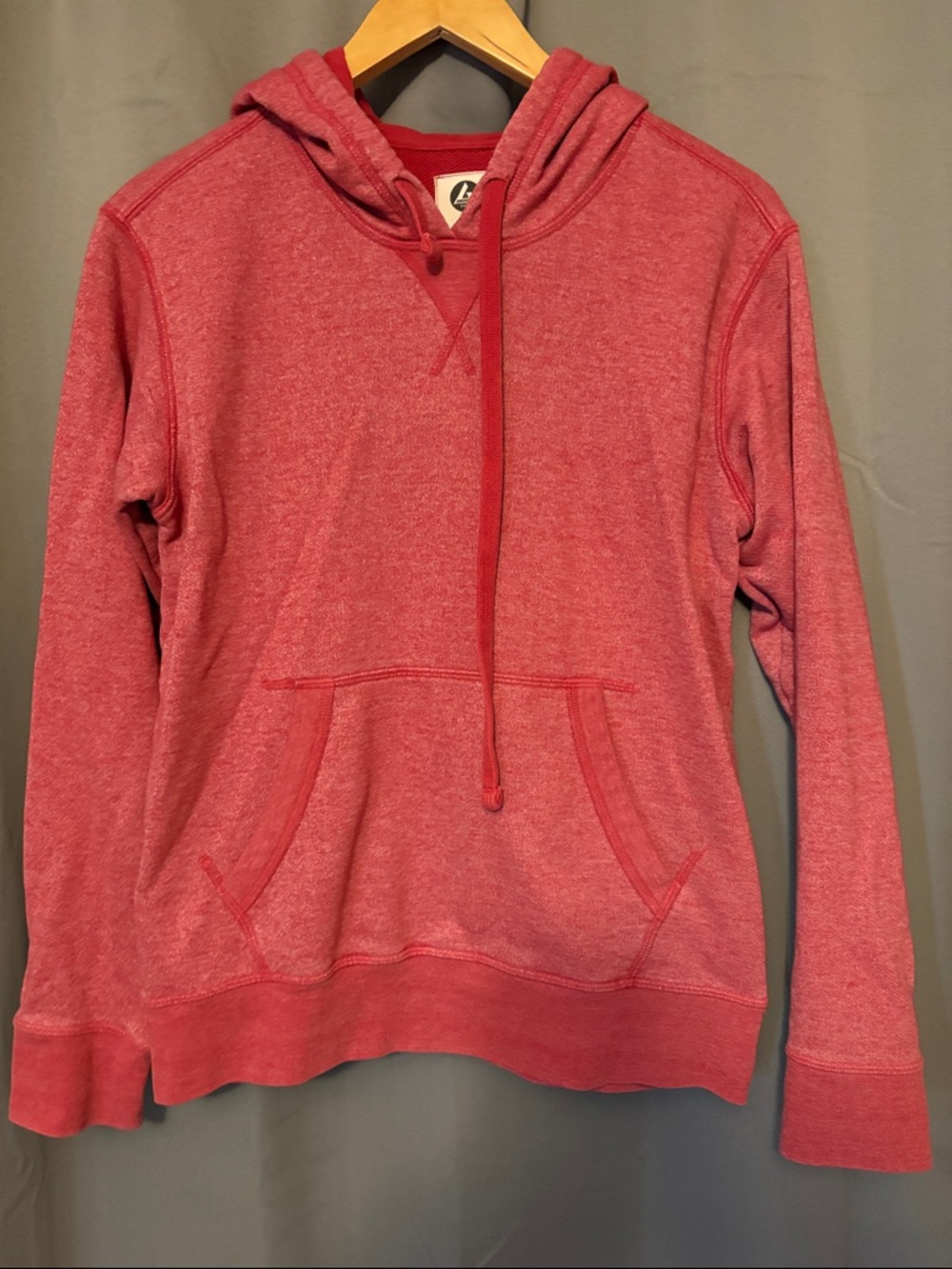 American Giant Women's Red Pullover Hoodie